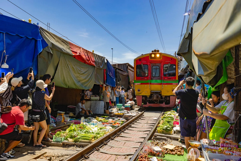 Damnoen Saduak&Maeklong Private Tour｜Hotel Pickup｜BoatOption Damnoen Saduak Private Tour with Row Boat｜No Pickup