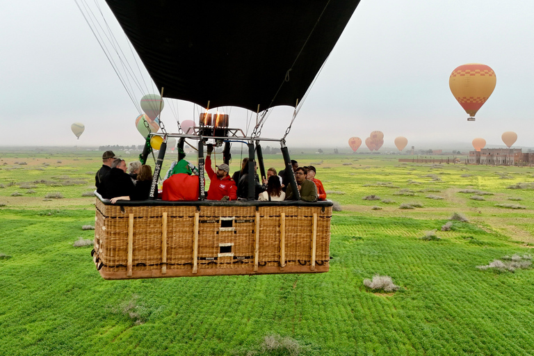 Marrakech: Hot Air Balloon Ride, rooftop view & Drone Video Sunrise Balloon Flight + Drone Video