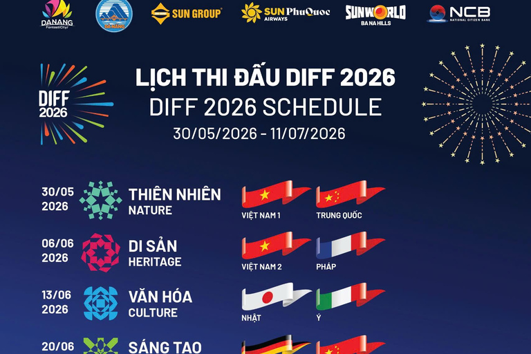 Da Nang International Fireworks Festival 2026 Ticket Grandstands A3 QR Ticket
