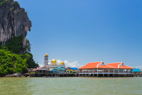 Phuket : Excursion d&#039;une journée en hors-bord dans les îles James Bond et Khai