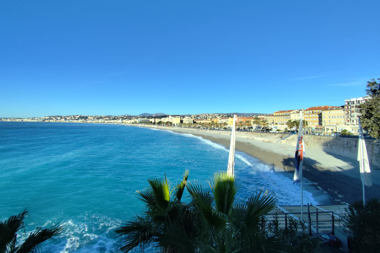 Nizza: tour della città in famiglia in bicicletta Taxi elettrico (4 posti)