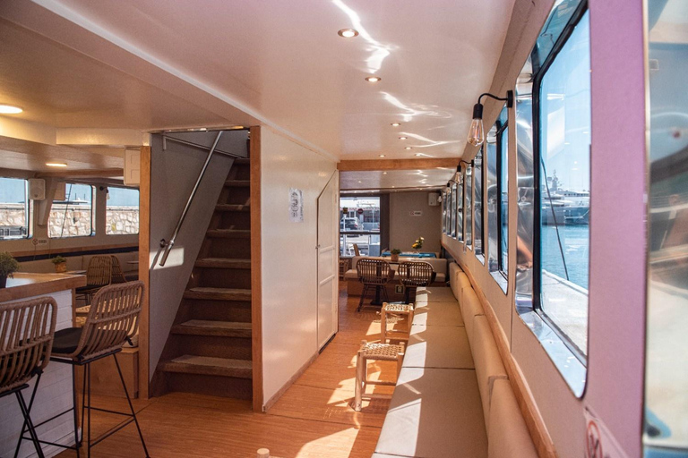 Athens: Riviera Sunset Cruise with Music & Swimming Cruise Without Pickup