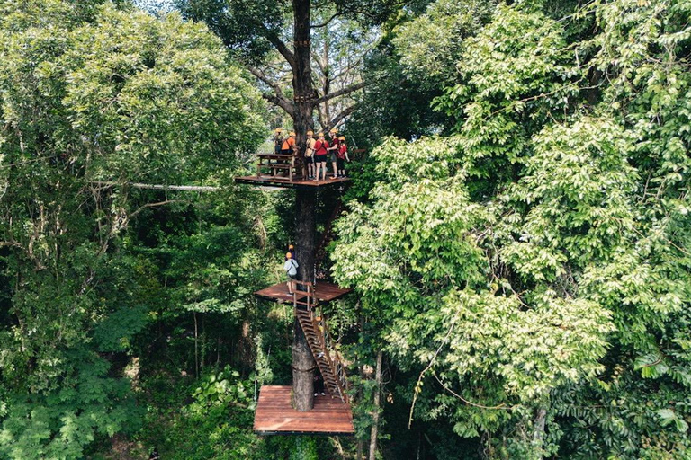 Depuis Phuket : quad, tyrolienne, rafting et faune à Khao LakFrom Phuket: Khao Lak ATV, Zipline, Rafting &amp; Wildlife Tour