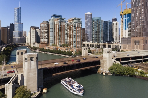 Chicago River: 1,5-stündige geführte Architekturrundfahrt