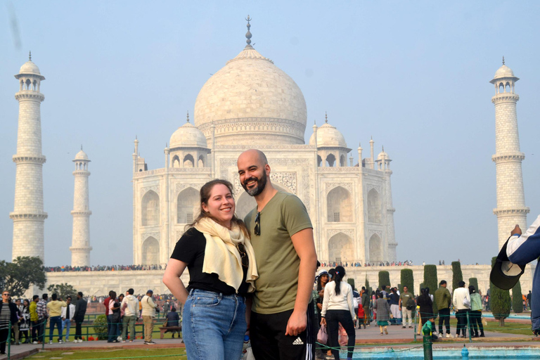 Från Delhi: Samma dag Taj Mahal och Agra Fort med transferResa utan lunch och inträdesavgift