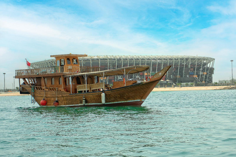 多哈：含自助晚餐的阿拉伯独桅帆船日落巡航夜间阿拉伯独桅帆船巡游（不含晚餐）