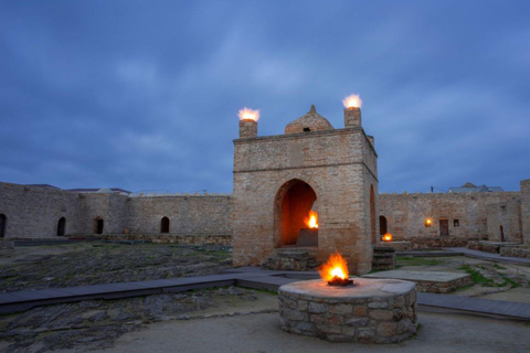 Gobustan, Mud Volcanoes, Fire Temple & Yanar Dag Guided Tour Gobustan & Absheron Standard Tour