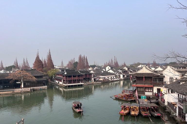 Shanghai: Zhujiajiao Waterstad met kalligrafie-ervaring