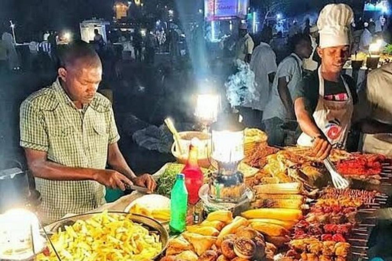 Zanzibar : excursion d'une journée à l'île-prison et au marché alimentaire nocturne (visite nocturne)Visite privée sans prise en charge à l'hôtel et retour à l'hôtel