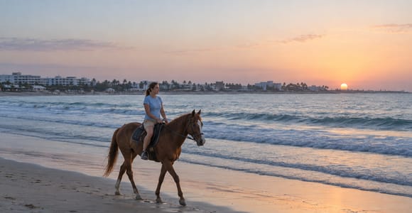 Sousse: Sunrise Horseback Riding Tour on the Beach