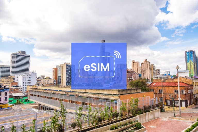 Bogotá: Kolumbien eSIM Roaming Mobile Datenplan5 GB/ 30 Tage: 18 Länder Südamerikas