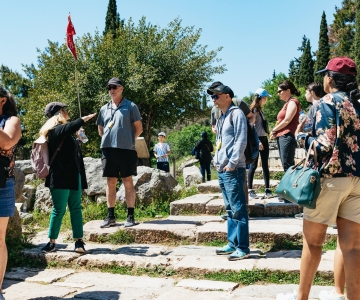 Athene: Delphi-dagtrip met gelicentieerde rondleiding en ophalen