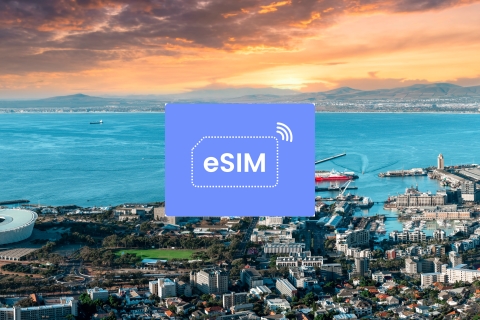 Kapsztad: Republika Południowej Afryki – plan mobilnej transmisji danych eSIM w roamingu50 GB/ 30 dni: tylko Republika Południowej Afryki