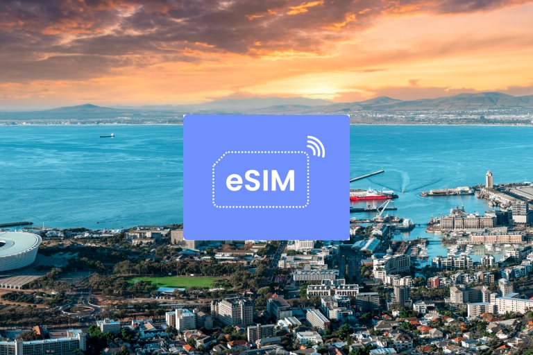 Kapsztad: Republika Południowej Afryki – plan mobilnej transmisji danych eSIM w roamingu20 GB/ 30 dni: tylko Republika Południowej Afryki