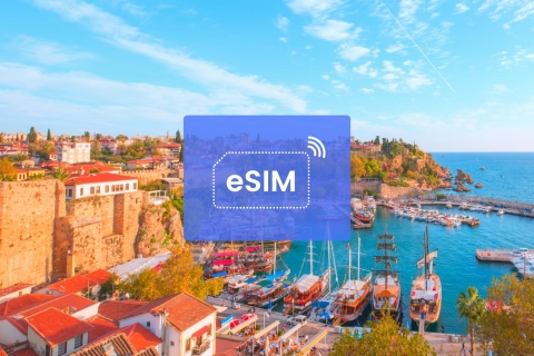 Antalya: Turquía (Turkiye)/ Europa eSIM Roaming Datos móviles1 GB/ 7 Días: 42 Países Europeos
