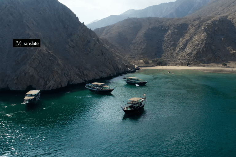 Dubai: Musandam Trip Cruise Lunch & Russian or English Guide