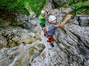 Caríntia: Excursão de escalada na cascata Rotschitza Nível 1