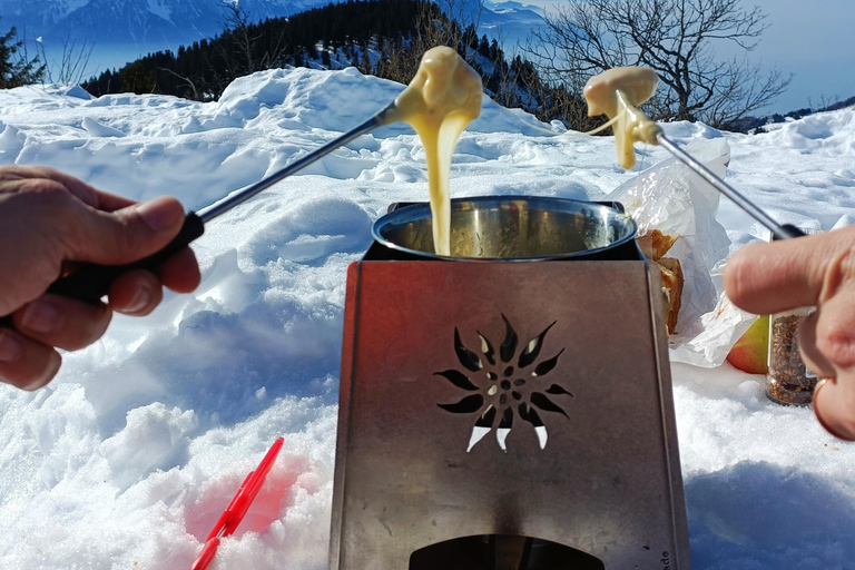 Montreux: Snowshoe Trek with Fondue and Wine