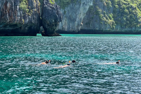 Desde Phi Phi Chárter de lujo en barco de cola larga Isla Phi PhiTour de 6 horas en barco de lujo por la isla Phi Phi