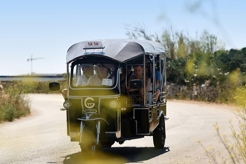 From Malta: Gozo Tuk-Tuk Tour with Comino Mini Cruise With Italian-Speaking Tour Leader
