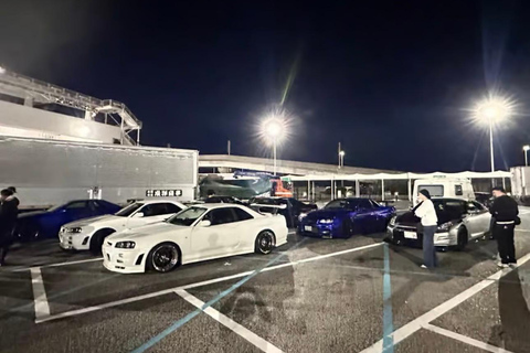 Tokyo: JDM Car meetup Daikoku PA tour with Hotel Pickup