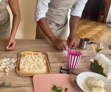 Palermo: Clase de cocina de pescado y vino