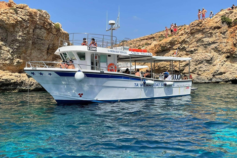 Comino : excursions en bateau privé, arrêts baignade et visites des grottesComino : tours en bateau privés, arrêts baignade et visites de grottes