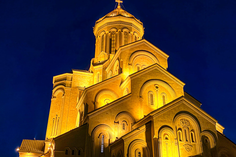 Tbilisi Night Tour:Chronicles at Night & Hidden Holy Trinity Transfer to Holy Trinity