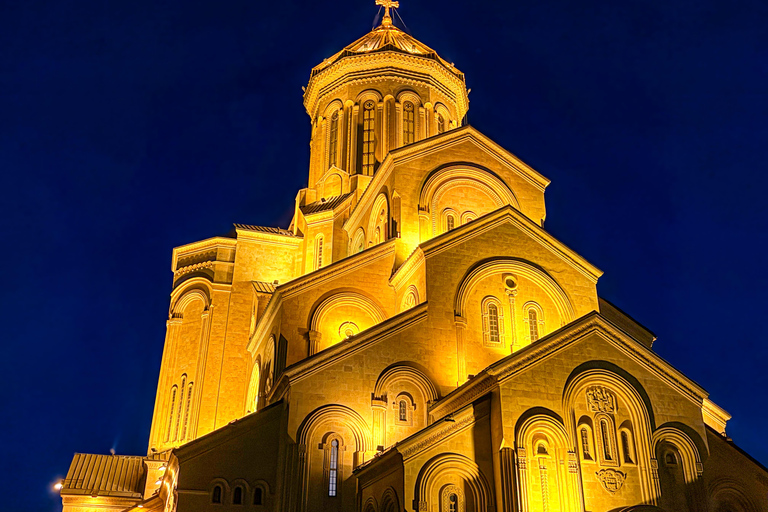 Tbilisi Night Tour:Chronicles at Night & Hidden Holy Trinity Transfer to Holy Trinity
