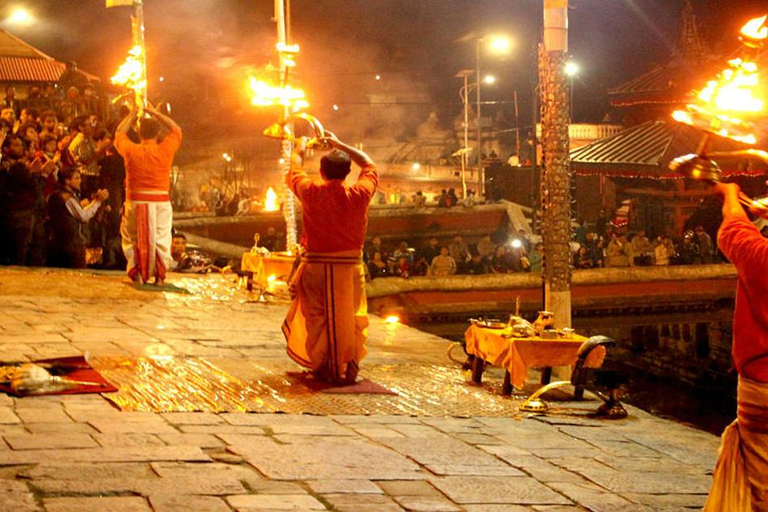 Kathmandu: Pashupatinath Tempel Abend Aarati Tour