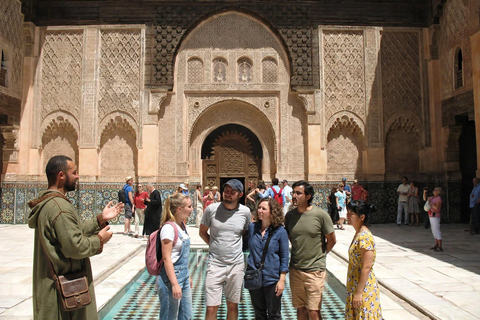 Marrakech: Bahia Palace, Ben Youssef Madrasa & Secret Garden English: Shared Group Guided Tour - From the Meeting Point