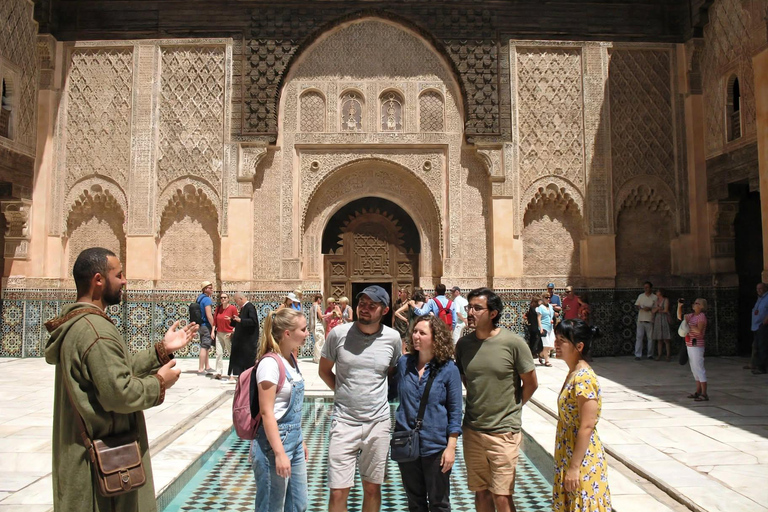 Marrakech: Bahia Palace, Ben Youssef Madrasa & Secret Garden English: Shared Group Guided Tour - From the Meeting Point