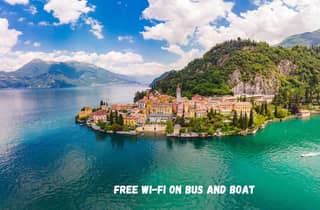 Ab Mailand: Como, Lugano und Bellagio Exklusive Bootsfahrt