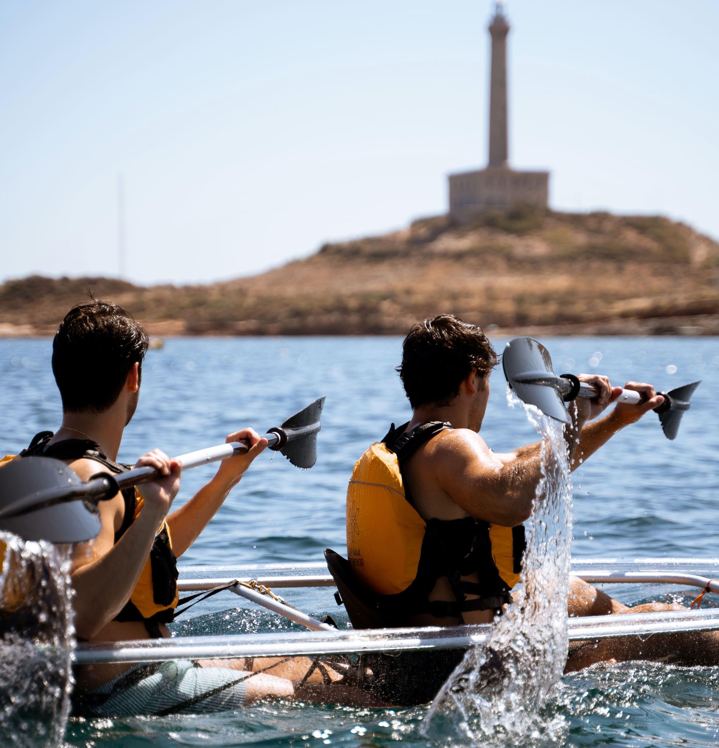 Transparentes Kajak: Geführte Tour in Cabo de Palos