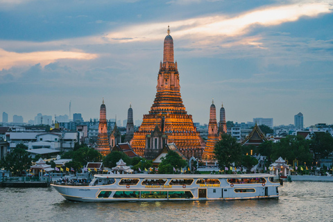 Bangkok: Chao Phraya Meridian Buffet Sunset Cruise & Music
