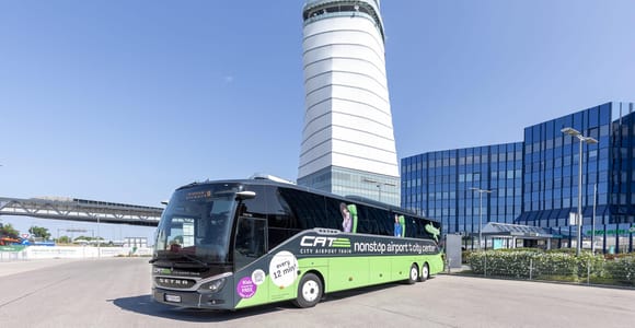 Vienna Airport: Direct CAT Bus Transfer to/from Wien Mitte
