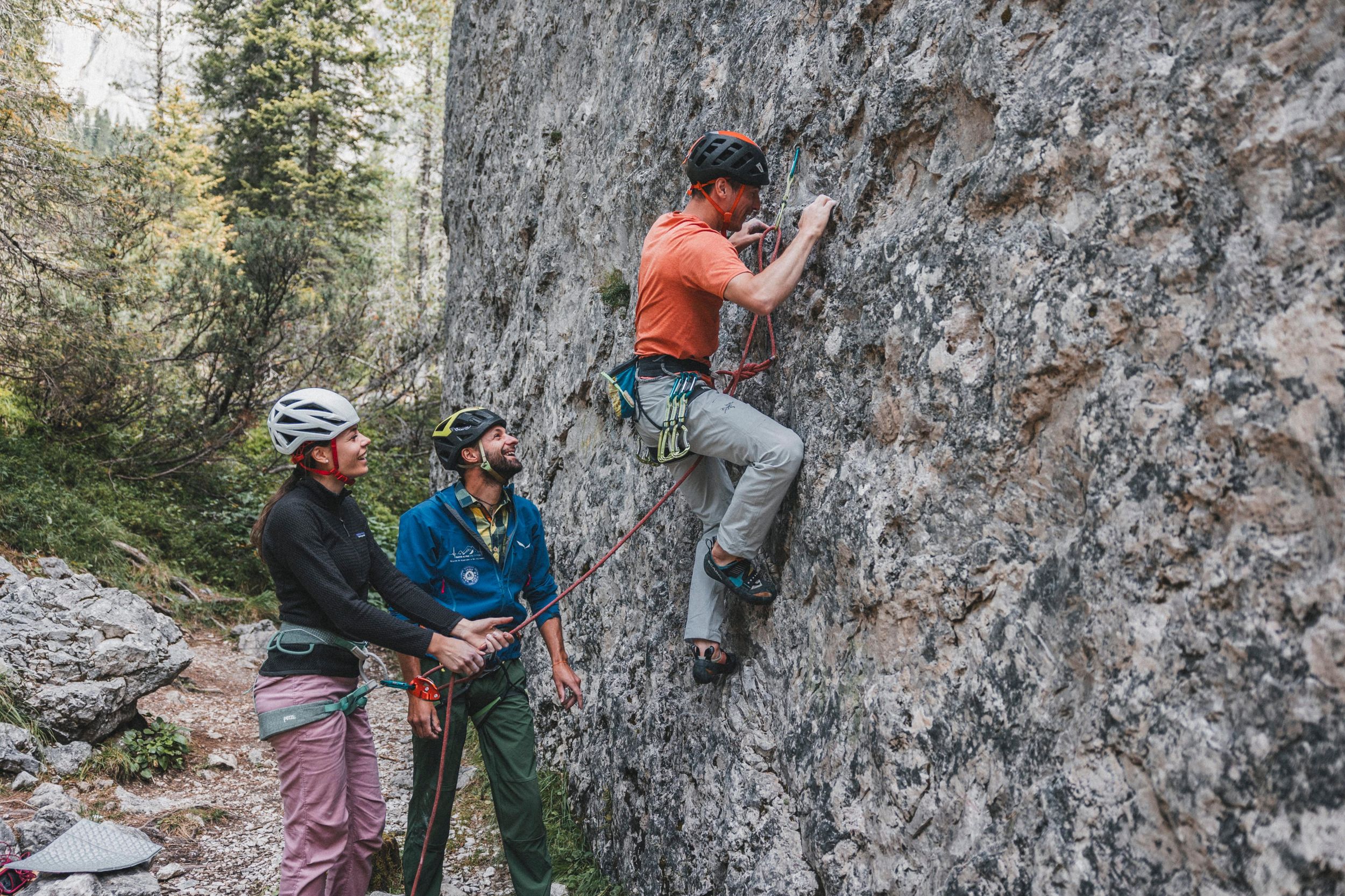 Dolomiten: Kletterkurs für Anfänger mit Bergführer