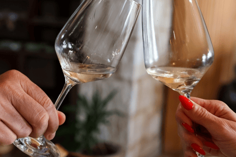 From Paphos: Aphrodite Experience, Sea Caves, & Winery Tour