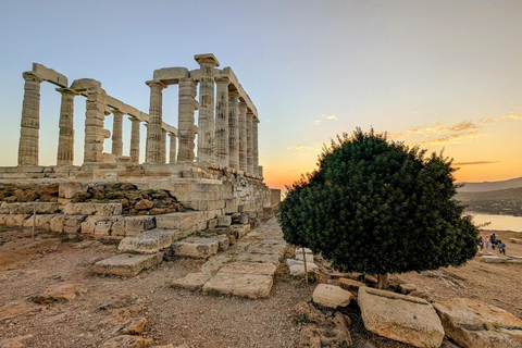 Visite privée de Sounion : juste votre groupe et des photos professionnellesVisite privée de Sounion : uniquement votre groupe et des photos professionnelles