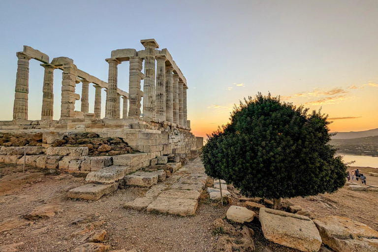 Visite privée de Sounion : juste votre groupe et des photos professionnellesVisite privée de Sounion : uniquement votre groupe et des photos professionnelles