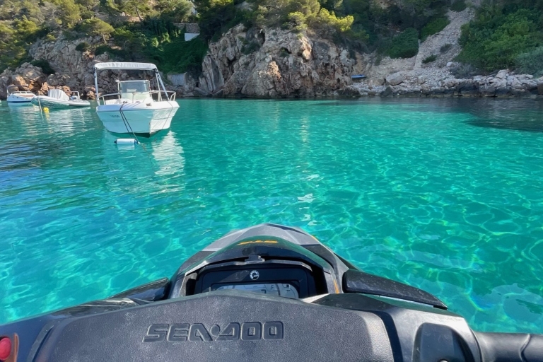 Ibiza: Prywatna wycieczka skuterem wodnym z instruktorem - Santa Eulalia2-godzinna prywatna wycieczka na nartach odrzutowych