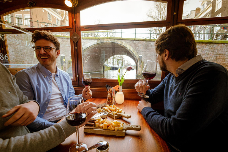 Amsterdam: Lyxig ost- och vinkryssning med obegränsade drinkar