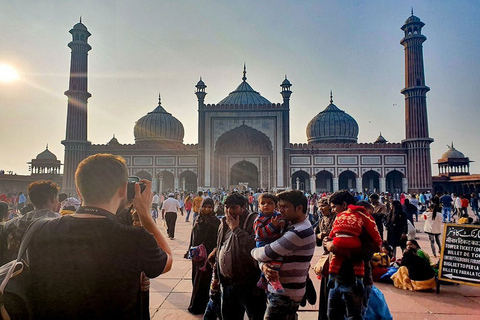 Delhi: Visita Privada de un Día a la Ciudad Vieja y Nueva DelhiTour de día completo por la Vieja y la Nueva Delhi sin entradas