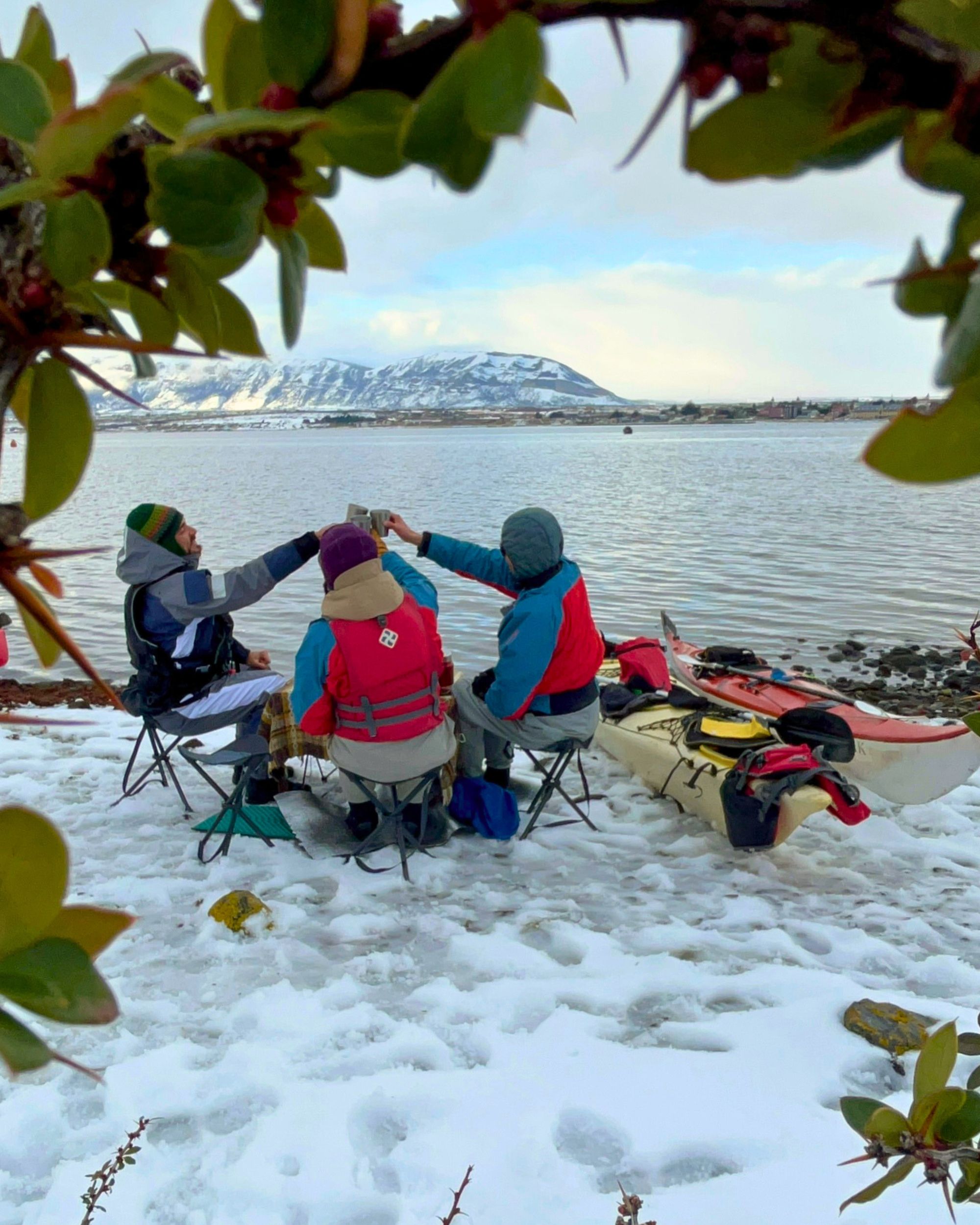 Patagonien: Kajaktour in Puerto Natales mit Picknick