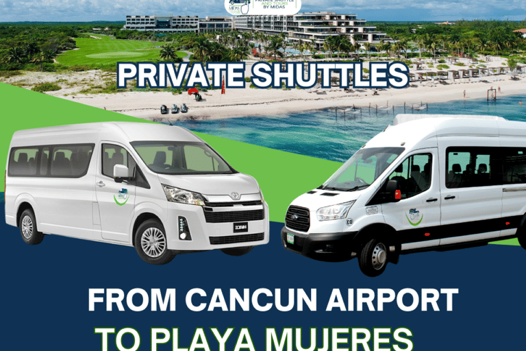 Transfert aller simple ou aller-retour de l'aéroport à Playa MujeresTransfert aller simple de Playa Mujeres à l'aéroport de Cancun