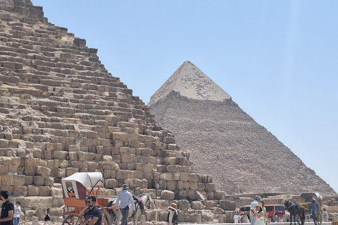 Hurghada: Full-Day Trip to Cairo by Plane Option 3 - Giza Pyramids Tour with Optional Museum Visit