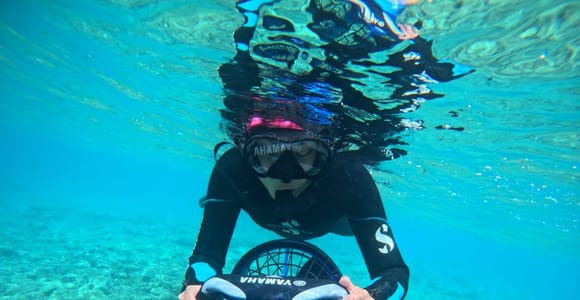 Chania: Sea Scooter Snorkeling boat tour