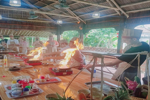 Hoi An Cooking Class, Basket Boat & My Son Sanctuary Sunset