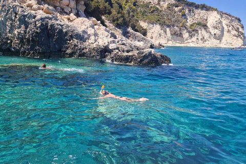 Zakynthos: plaża wraku statku, błękitne jaskinie i wycieczka do jaskini Xigia