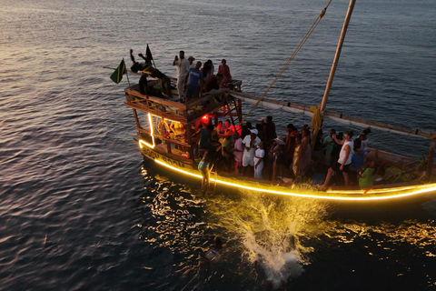 Sunset party cruise in Zanzibar with BoomBoom Boat